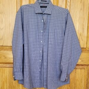 Make Offer Tommy Hilfiger Blue Checkered Casual Button Down Shirt